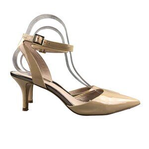 Louise et Cie Women's Size 8.5M Esperance Tan Leather Pointed Toe Heeled Pumps